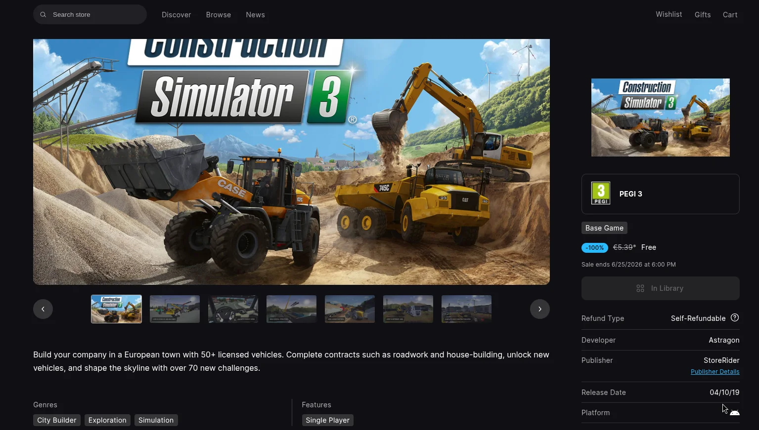 Construction Simulator 3 στο Android