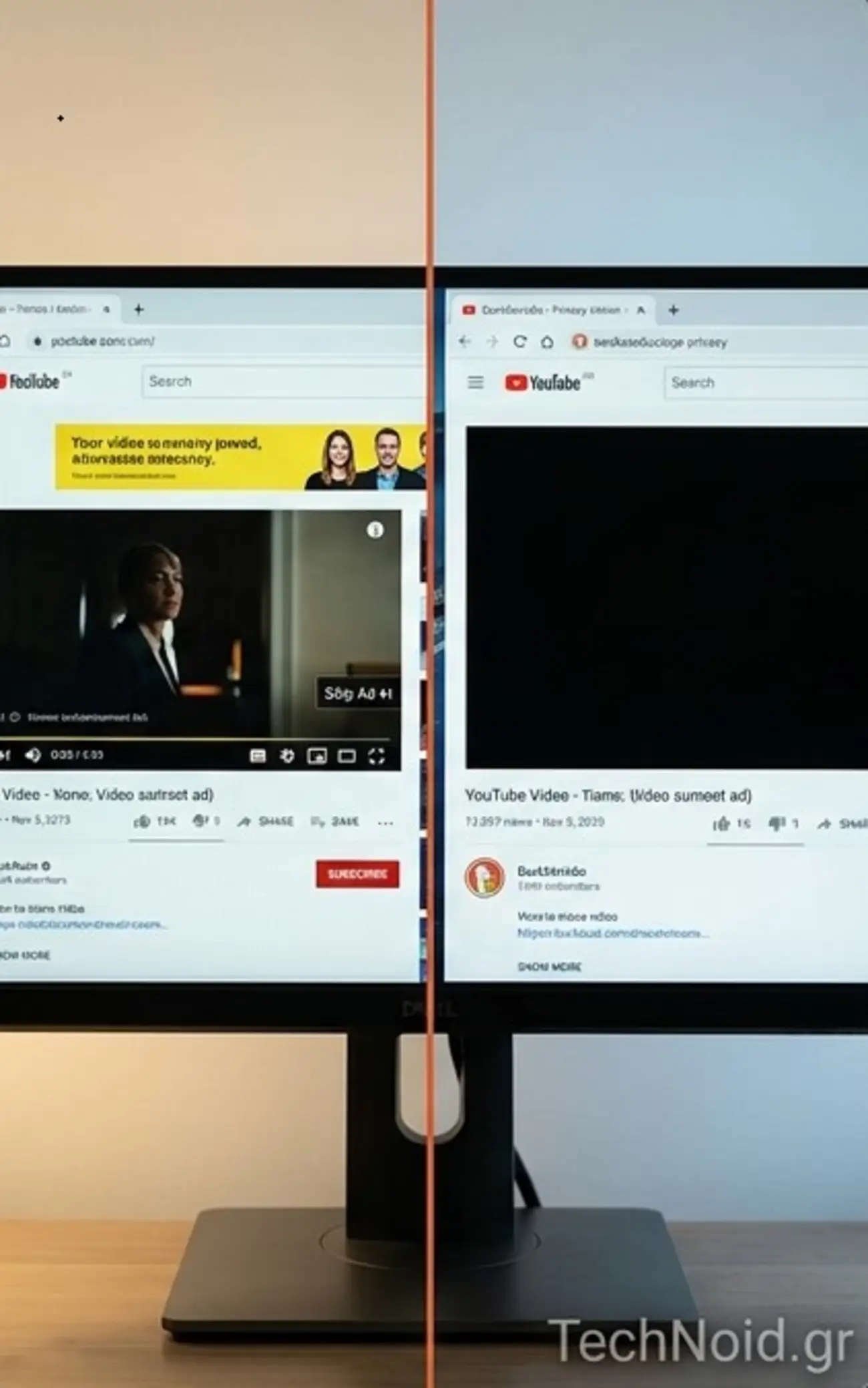 Το DuckDuckGo μπλόκαρε τις διαφημίσεις του YouTube — και δεν χρειάζεται ούτε extension Σύγκριση YouTube με και χωρίς διαφημίσεις μέσω DuckDuckGo