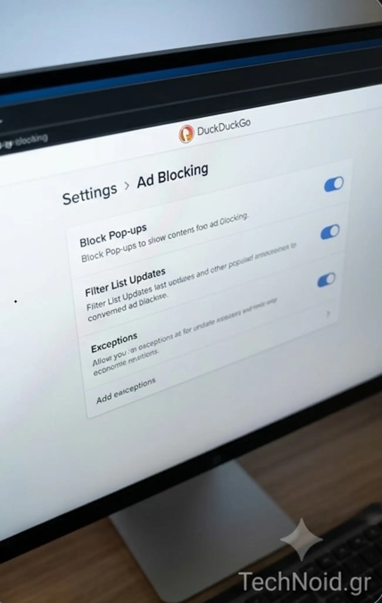 Το DuckDuckGo μπλόκαρε τις διαφημίσεις του YouTube — και δεν χρειάζεται ούτε extension Ρυθμίσεις Ad Blocking στον DuckDuckGo browser