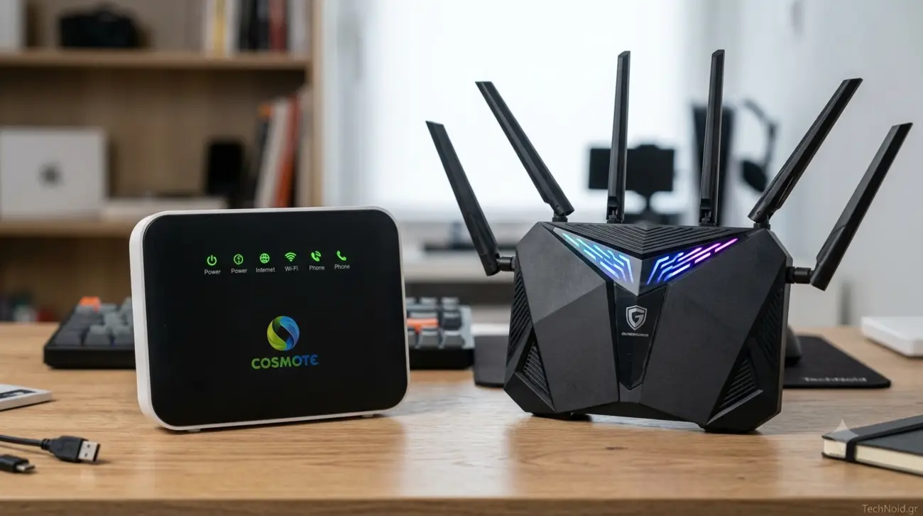 Cosmote: Τι σημαίνει για το router σου η αλλαγή όρων από τις 25 Ιουλίου Σύγκριση router παρόχου και ιδιόκτητου router