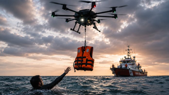 Drones διάσωσης ναυαγών από Έλληνα ερευνητή στη Δανία Drones διάσωσης ναυαγών από Έλληνα ερευνητή στη Δανία