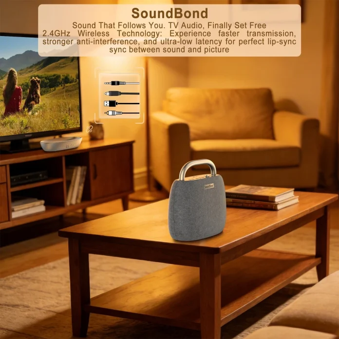 SoundBond A108: Ηχείο Τηλεόρασης 20W που γίνεται Φορητό Bluetooth SoundBond A108: Ηχείο Τηλεόρασης 20W που γίνεται Φορητό Bluetooth